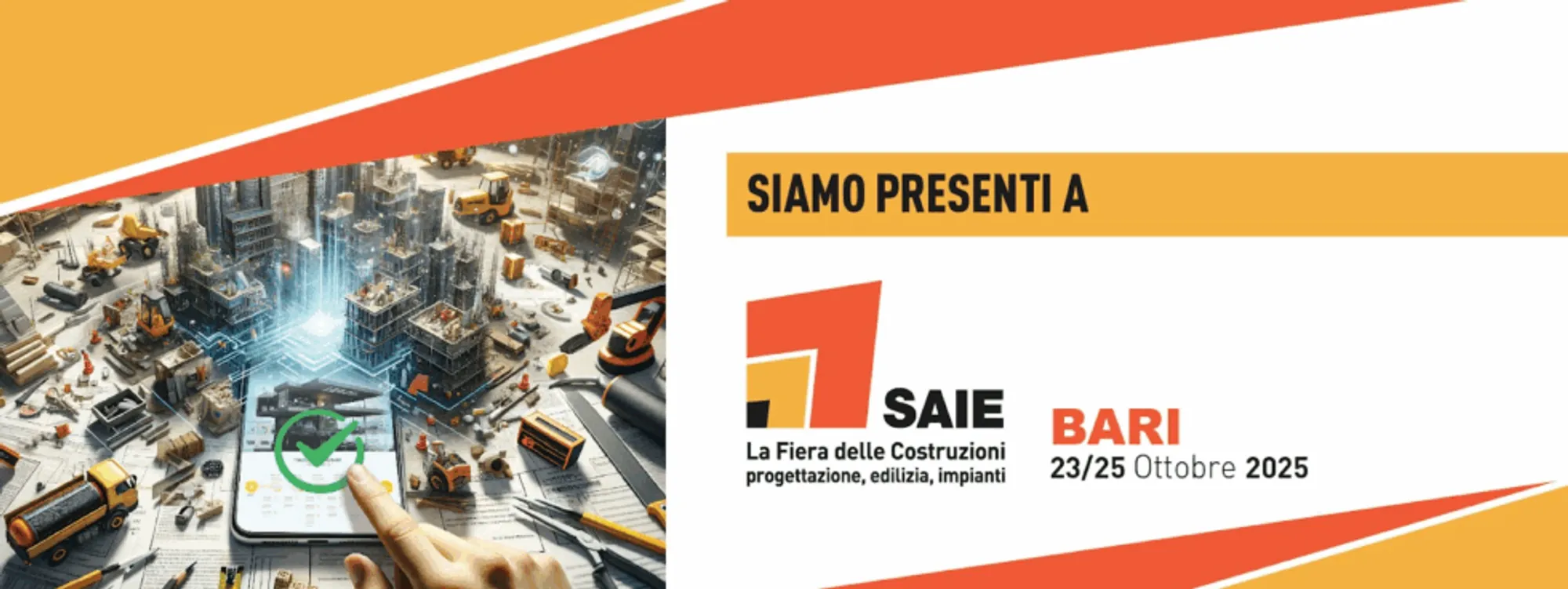 Cover for Sysdev protagonist at SAIE 2025 in Bari, the largest construction fair in Italy